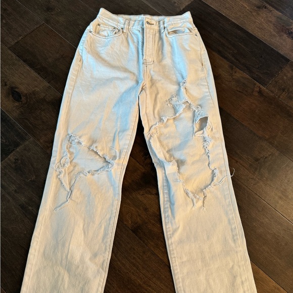 Dad jeans pacsan ripped like new - Picture 2 of 2